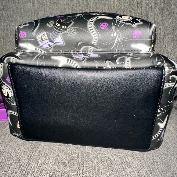 Disney The Nightmare Before Christmas Black Purple Yellow Mini Backpack - Picture 8 of 9